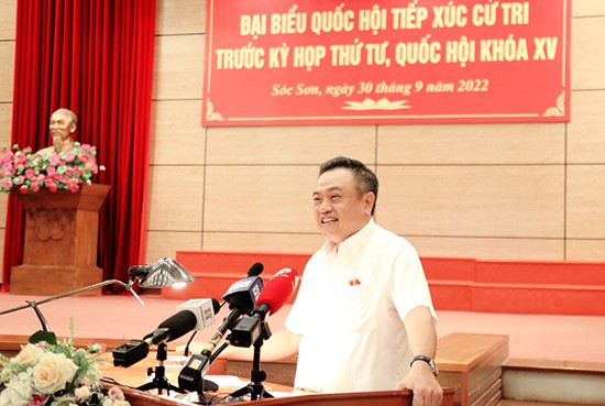 Đại biểu Quốc hội thành phố Hà Nội tiếp xúc cử tri huyện Sóc Sơn