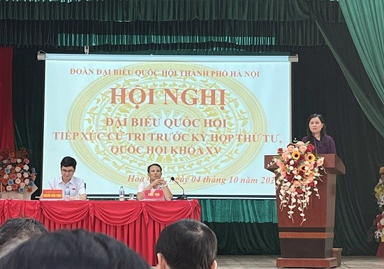 Đại biểu Quốc hội thành phố Hà Nội tiếp xúc cử tri huyện Mỹ Đức, Ứng Hòa