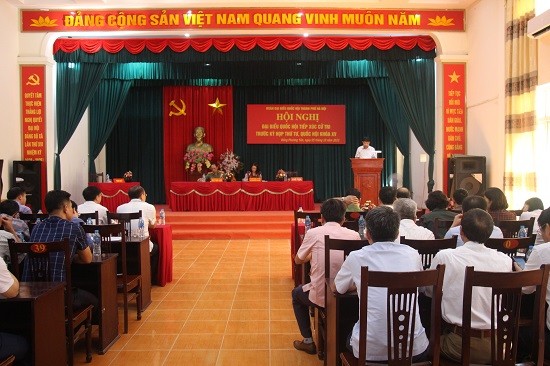 Đại biểu Quốc hội thành phố tiếp xúc cử tri huyện Chương Mỹ 