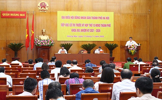 Đại biểu HĐND Thành phố tiếp xúc cử tri tại các quận, huyện: Hoàng Mai và Phú Xuyên