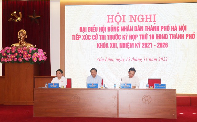 Đại biểu HĐND thành phố tiếp xúc cử tri huyện Gia Lâm, Mỹ Đức 
