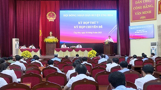 HĐND huyện Ứng Hòa: Nhiều đổi mới về nội dung và phương thức hoạt động