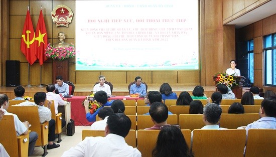 Quận Ba Đình: Tiếp xúc, đối thoại trực tiếp giữa lãnh đạo quận với Ủy ban MTTQ và các tổ chức CT-XH và Nhân dân