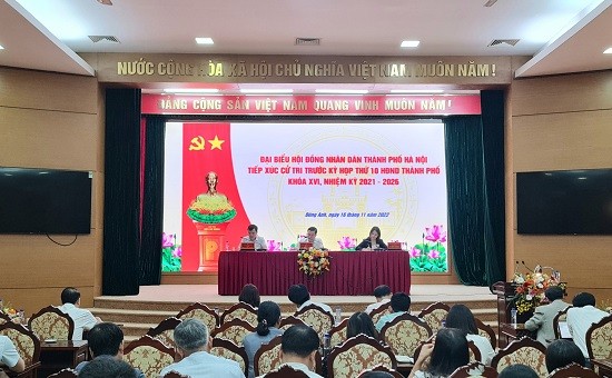 Đại biểu HĐND thành phố Hà Nội tiếp xúc cử tri huyện Đông Anh  