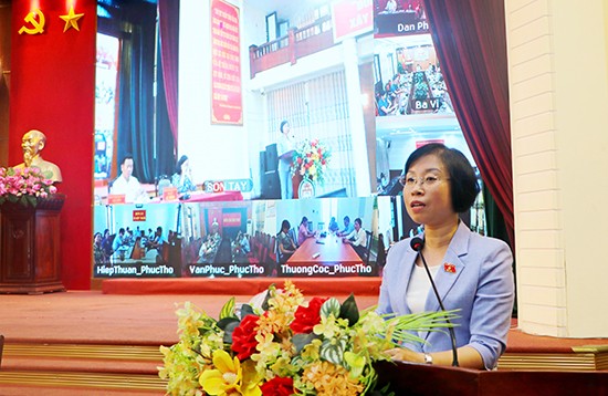 Đại biểu Quốc hội thành phố Hà Nội tiếp xúc cử tri thị xã Sơn Tây và các huyện: Ba Vì, Phúc Thọ, Đan Phượng
