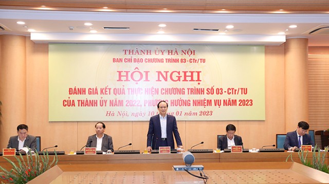 Ban chỉ đạo Chương trình số 03-CTr/TU của Thành ủy triển khai nhiệm vụ năm 2023