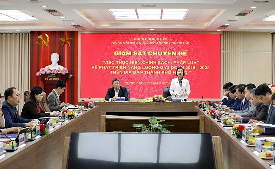 Đoàn ĐBQH thành phố Hà Nội giám sát chuyên đề về phát triển năng lượng trên địa bàn Thành phố