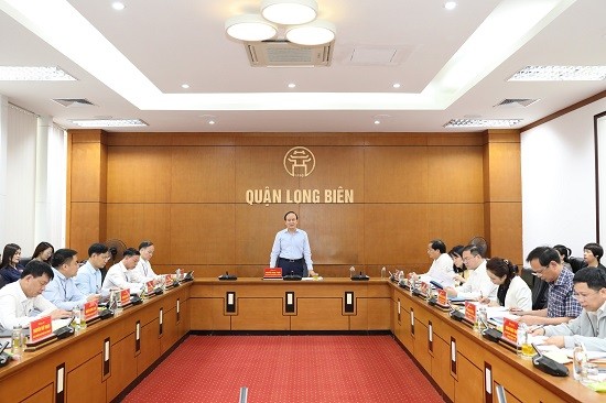 Kiểm tra công tác lãnh đạo, chỉ đạo và tổ chức thực hiện Kết luận kiểm tra, giám sát, thanh tra, kiểm toán tại Quận ủy Long Biên