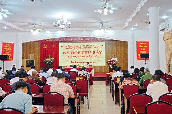 HĐND quận Cầu Giấy họp kỳ thứ 7 (kỳ họp chuyên đề)