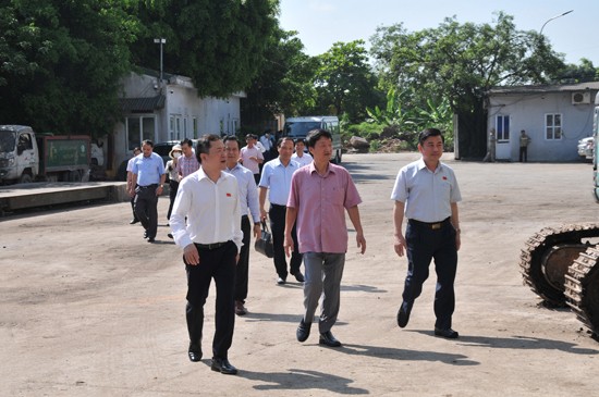 Ban Đô thị HĐND Thành phố giám sát việc xử lý chất thải rắn sinh hoạt tại huyện Phú Xuyên, Thanh Trì