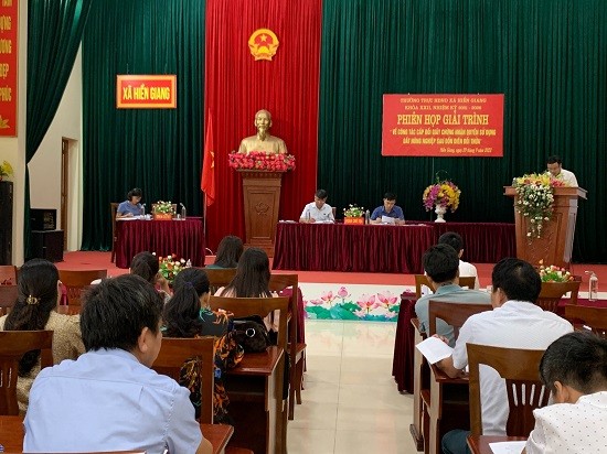 Chú trọng đổi mới chất lượng hoạt động ở HĐND xã Hiền Giang