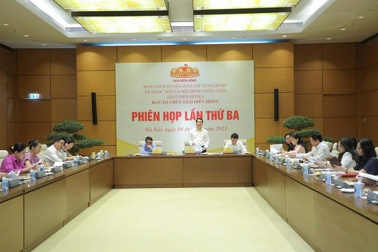 Phiên họp lần thứ ba Ban Tổ chức Giải báo chí toàn quốc về Quốc hội và Hội đồng Nhân dân 