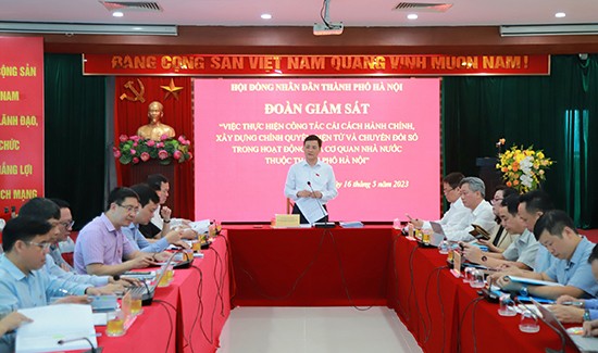 Giám sát công tác cải cách hành chính, xây dựng chính quyền điện tử và chuyển đổi số tại Sở Thông tin và Truyền thông