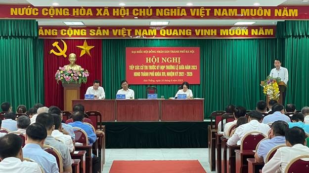 Đại biểu HĐND thành phố Hà Nội tiếp xúc cử tri quận Bắc Từ Liêm