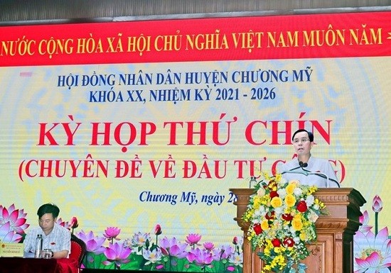 HĐND huyện Chương Mỹ sẽ tổ chức kỳ họp chuyên đề về đầu tư công