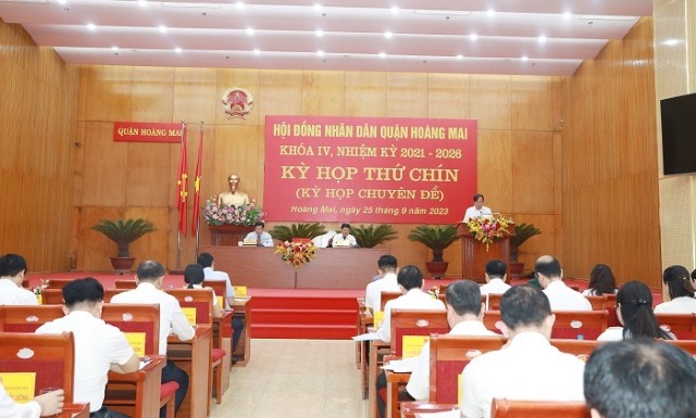 HĐND quận Hoàng Mai họp kỳ chuyên đề về lĩnh vực đầu tư công