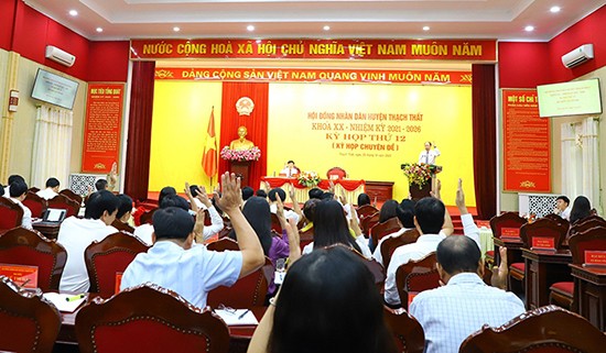 Thường trực HĐND huyện Thạch Thất tổ chức phiên giải trình về công tác phát triển sản xuất nông nghiệp trên địa bàn 