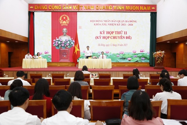 HĐND quận Hà Đông họp kỳ chuyên đề xem xét, thông qua các nội dung thuộc thẩm quyền