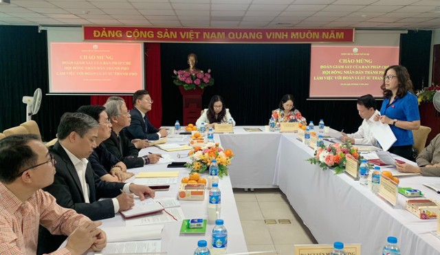 Ban Pháp chế HĐND Thành phố giám sát tại Đoàn Luật sư Hà Nội