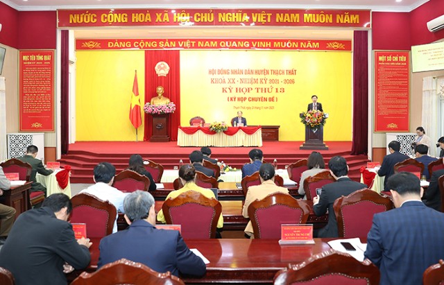 Hoạt động của HĐND huyện Thạch Thất góp phần tích cực thúc đẩy kinh tế - xã hội phát triển