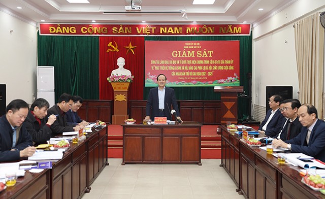 Giám sát việc tổ chức thực hiện Chương trình số 08-CTr/TU tại huyện Thường Tín