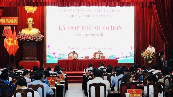 Ông Nguyễn Khánh Bình được bầu giữ chức Chủ tịch HĐND huyện Thanh Oai 