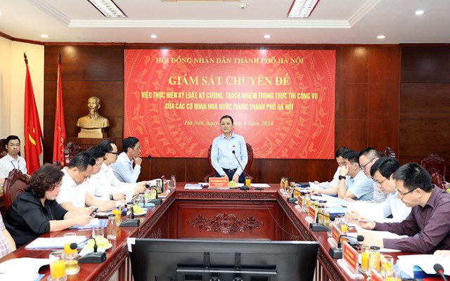 Giám sát việc thực hiện kỷ luật, kỷ cương, trách nhiệm trong thực thi công vụ tại Sở Tài nguyên và Môi trường