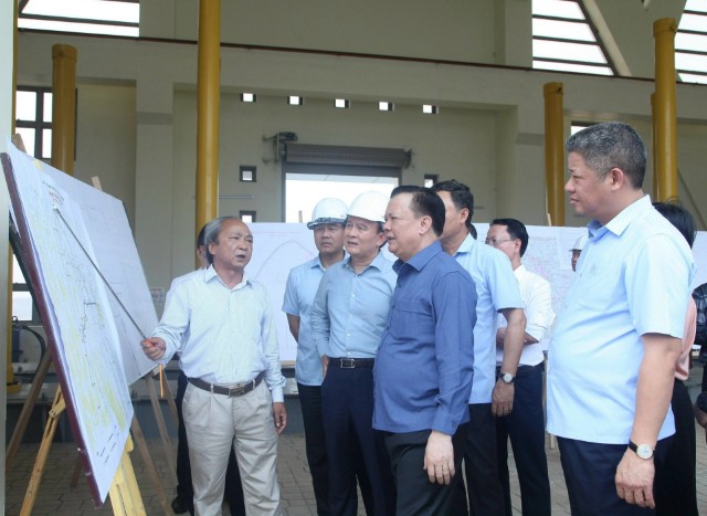 Bí thư Thành ủy Đinh Tiến Dũng kiểm tra, khảo sát các công trình, dự án quan trọng tại Ba Vì, Sơn Tây