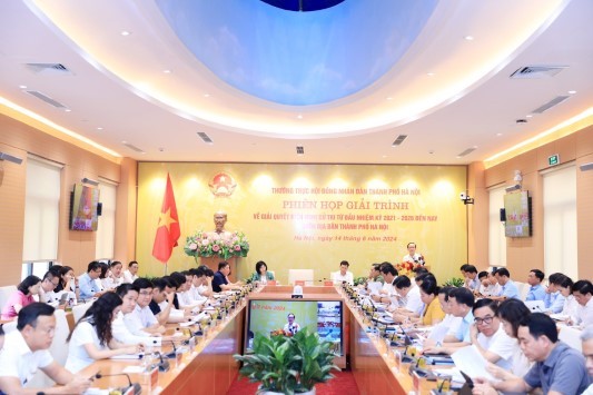 Thường trực HĐND thành phố Hà Nội tổ chức phiên họp giải trình việc giải quyết kiến nghị của cử tri