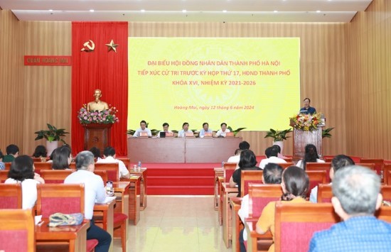 Đại biểu HĐND Thành phố tiếp xúc cử tri quận Hoàng Mai