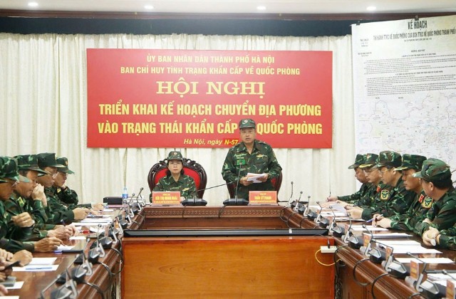 Khai mạc diễn tập khu vực phòng thủ thành phố Hà Nội năm 2024