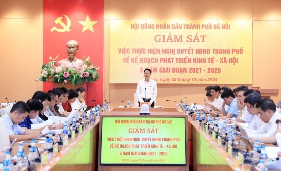 HĐND Thành phố giám sát việc thực hiện các chỉ tiêu phát triển kinh tế - xã hội trong lĩnh vực đầu tư công giai đoạn 2021 - 2025