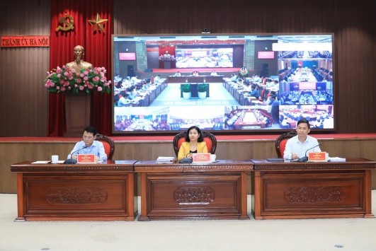 Thường trực Thành ủy Hà Nội giao ban với các quận, huyện, thị xã quý III/2024
