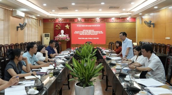 Ban Văn hóa-Xã hội khảo sát việc triển khai nhiệm vụ năm học 2024-2025 tại quận Thanh Xuân