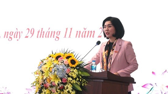 Phó Chủ tịch Thường trực HĐND Thành phố Phùng Thị Hồng Hà tiếp xúc cử tri huyện Thanh Oai 