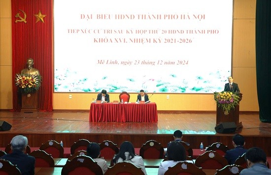 Đại biểu HĐND thành phố Hà Nội tiếp xúc cử tri 03 huyện: Thanh Oai, Mê Linh và Thường Tín sau kỳ họp thường lệ cuối năm