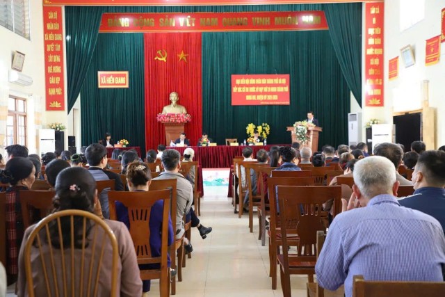 Đại biểu HĐND Thành phố tiếp xúc cử tri huyện Thường Tín 