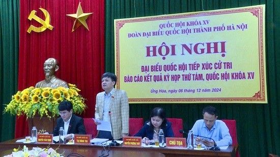 Đại biểu Quốc hội thành phố Hà Nội tiếp xúc cử tri huyện Thường Tín, Ứng Hòa, Phú Xuyên, Mỹ Đức
