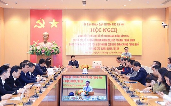 Sở Nội vụ, quận Long Biên dẫn đầu về Chỉ số cải cách hành chính năm 2024