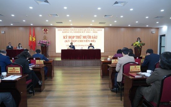 HĐND quận Cầu Giấy khóa VI tổ chức kỳ họp thứ 16