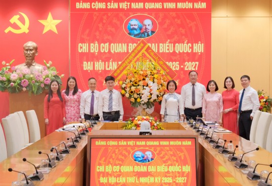 Đại hội Chi bộ cơ quan Đoàn đại biểu Quốc hội Thành phố lần thứ I, nhiệm kỳ 2025-2027