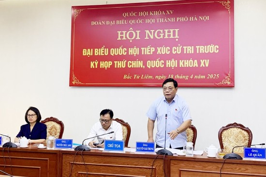 Đại biểu Quốc hội thành phố Hà Nội tiếp xúc cử tri quận Bắc Từ Liêm, Tây Hồ và huyện Hoài Đức