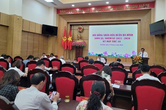 HĐND quận Ba Đình thông qua phương án lập 3 đơn vị hành chính cơ sở