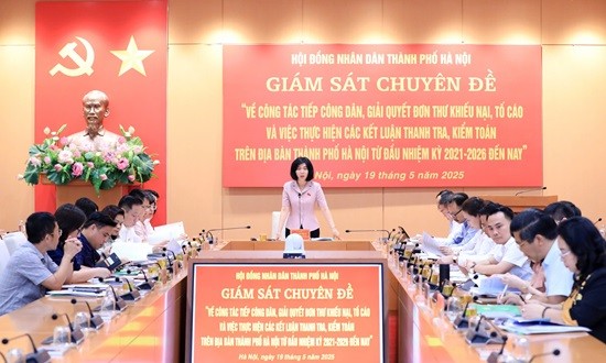 HĐND thành phố Hà Nội giám sát về công tác tiếp dân, giải quyết đơn thư khiếu nại, tố cáo