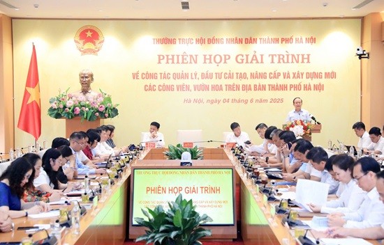 Thường trực HĐND Thành phố tổ chức phiên giải trình về quản lý, đầu tư cải tạo, nâng cấp và xây dựng mới các công viên, vườn hoa trên địa bàn